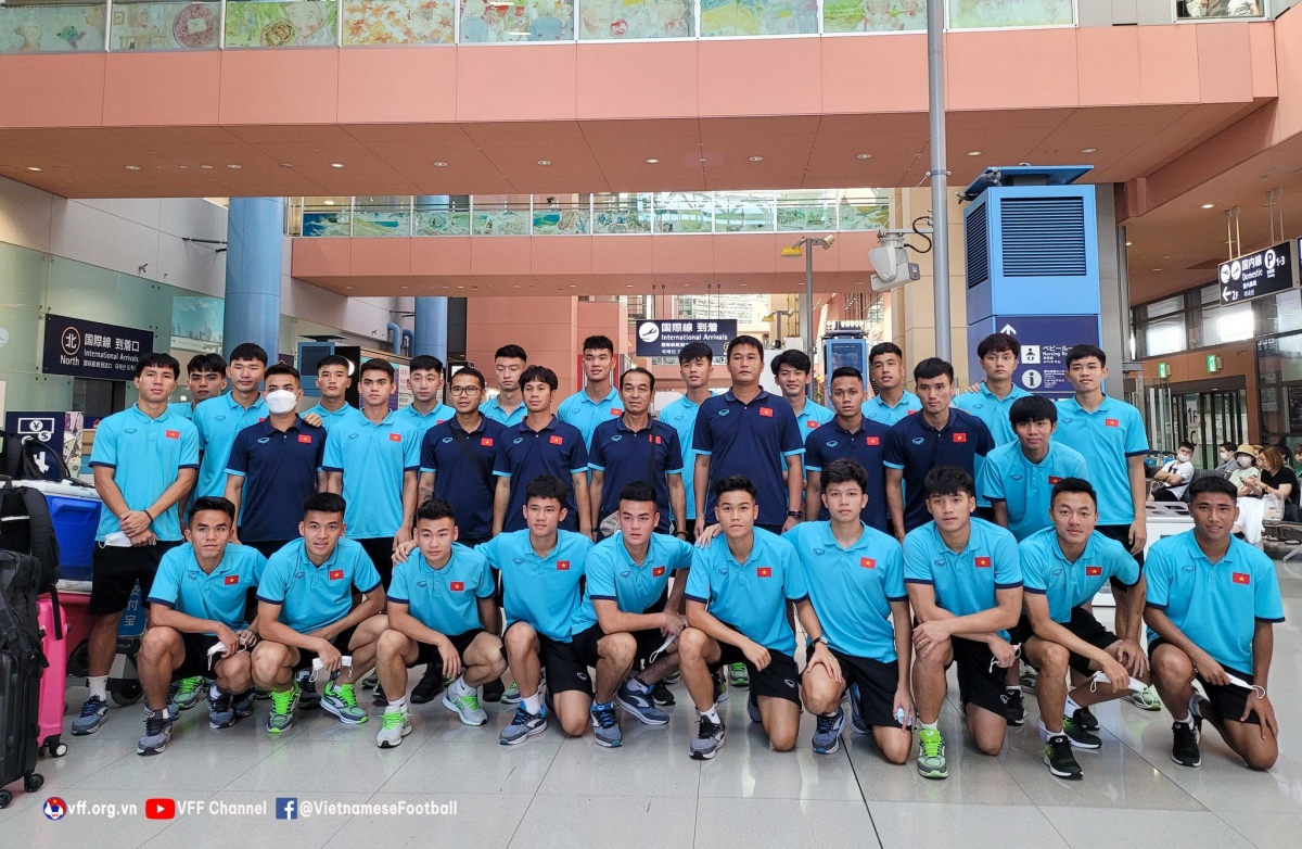 Vietnam train in Japan ahead of 2023 AFC U20 Asian Cup qualifiers